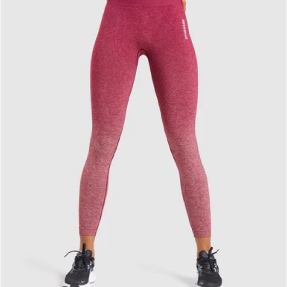 Gymshark Adapt Seamless Leggings - Burgundy Ombré